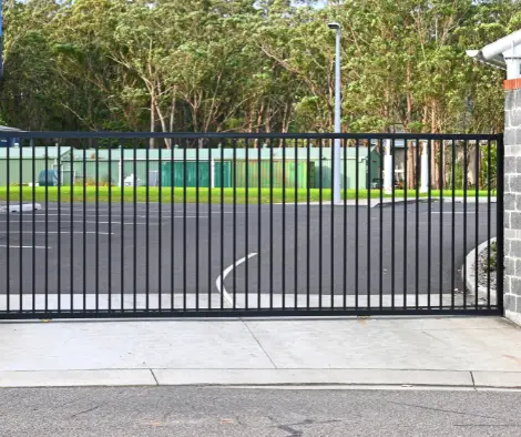steel fence palatine il chicago commercial fencing