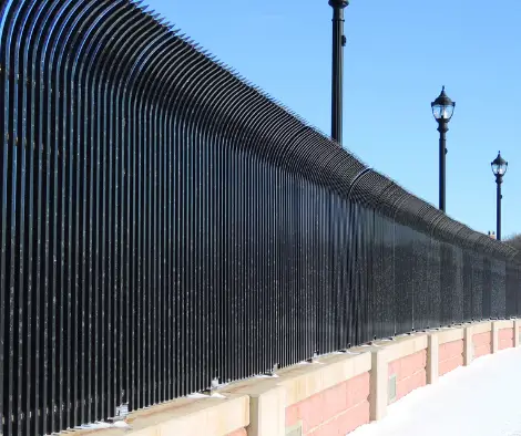 steel fence winfield il chicago commercial fencing