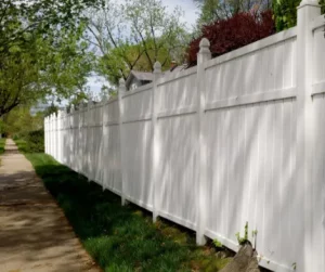 wood fence bolingbrook il chicago commercial fencing