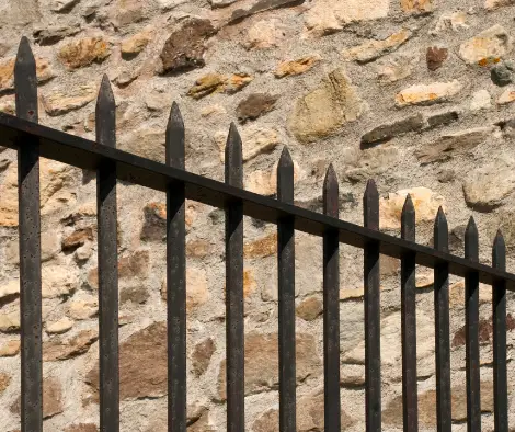 steel fence hollywood park il chicago commercial fencing.webp