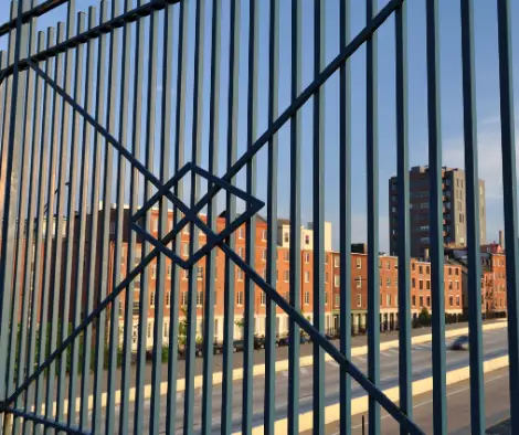 wood fence heart of chicago il chicago commercial fencing.webp