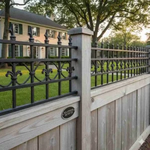 HOA privacy fence Chicago approved ornamental fence