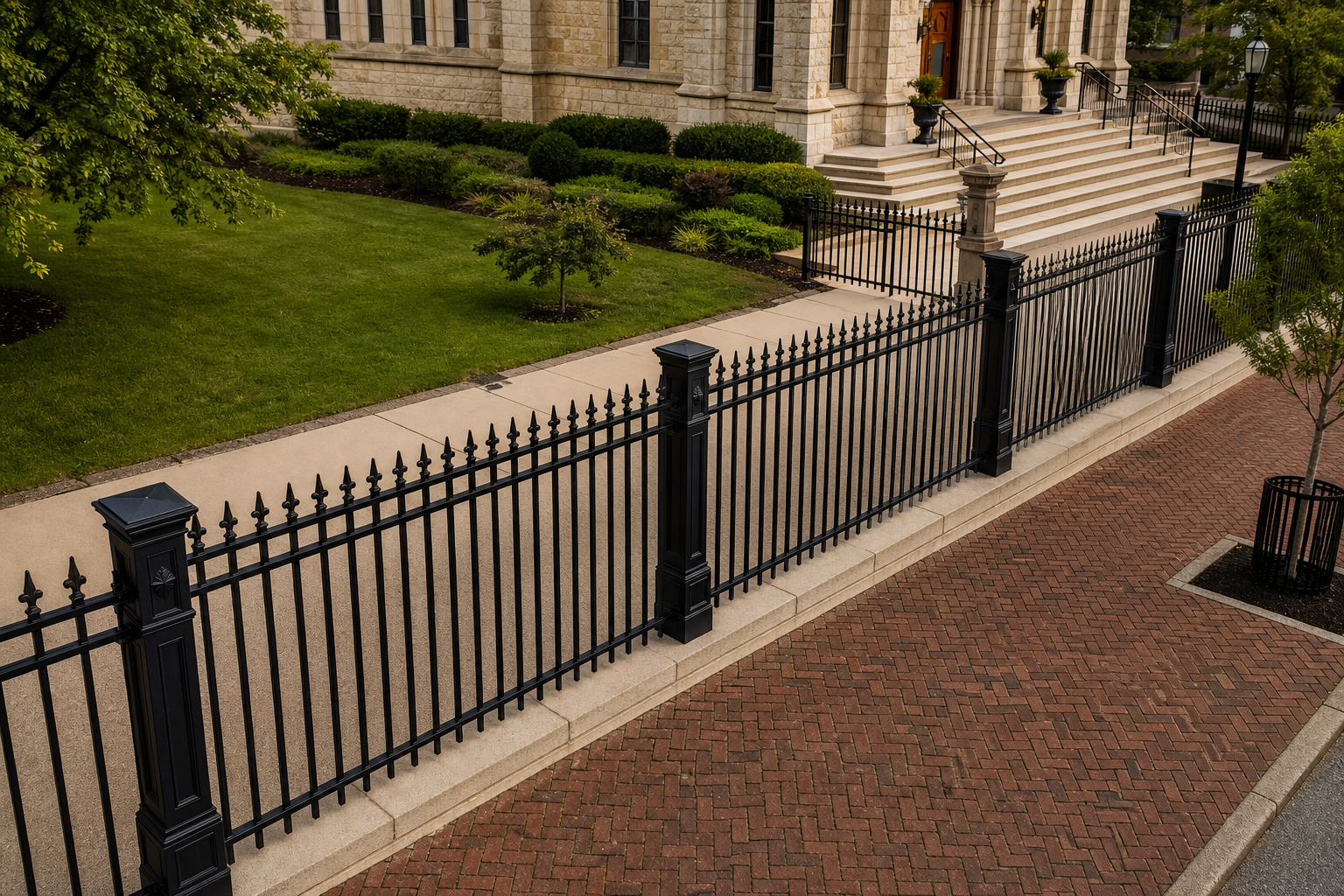 Wrought Iron Fence for commercial access points near Berwyn